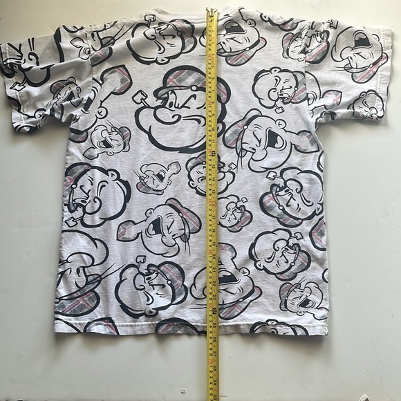 WCKD Vintage Popeye White and Black T-Shirt Large - Picture 6 of 6